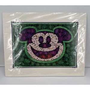 Disney Mickey Mouse Flower & Garden 2020 Print by Kenny Yamada 18x14